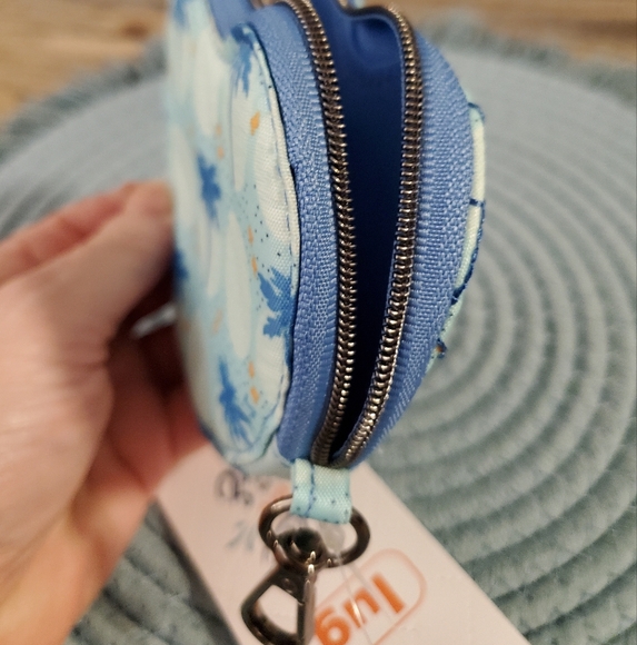 Lug Heart Shaped Palm Tree Print Coin Purse - Picture 3 of 4